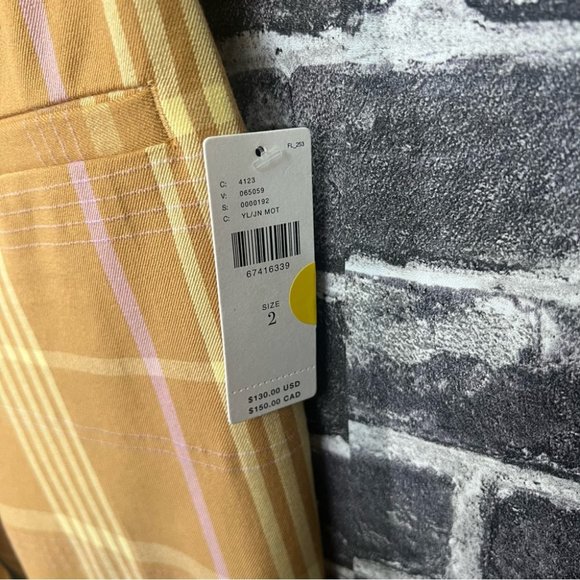 NWT Anthropologie Maeve Slim Kick-Flare plaid Pants - size 2 - Picture 5 of 16